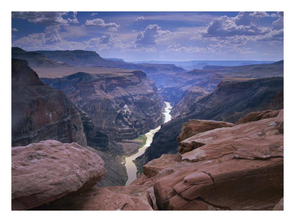 Colorado River, Grand Canyon National Park, Arizona-Paper Art-26,,X20,,