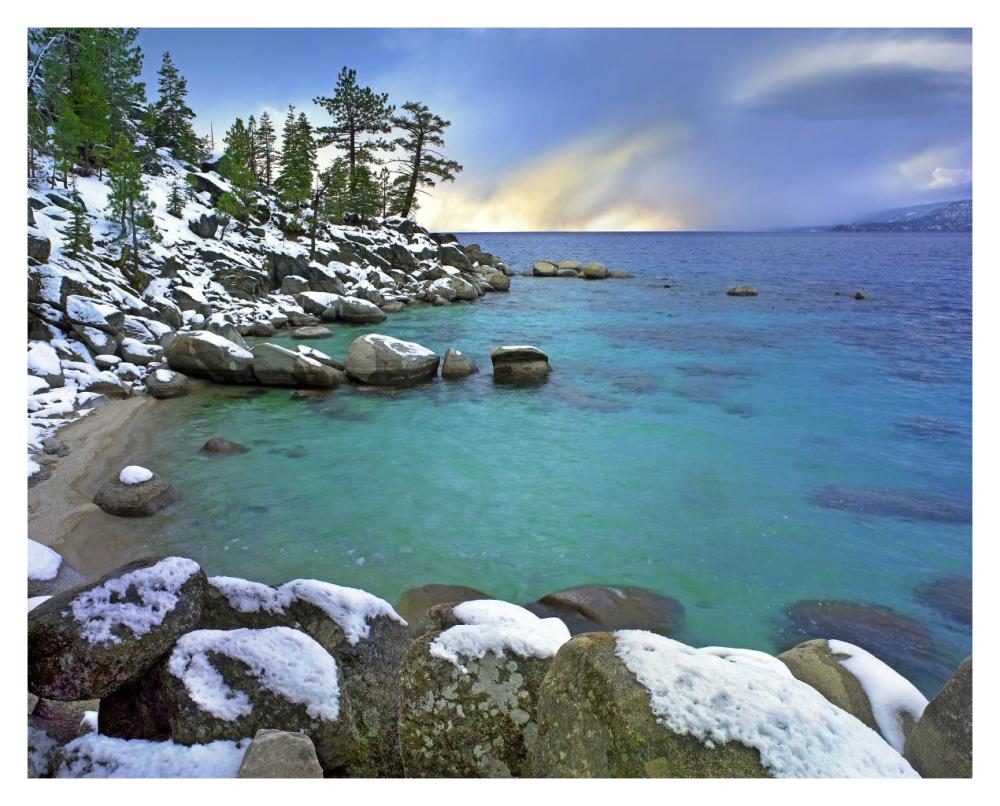 Hidden Beach And Memorial Point, Lake Tahoe, Nevada-Paper Art-37,,X30,,