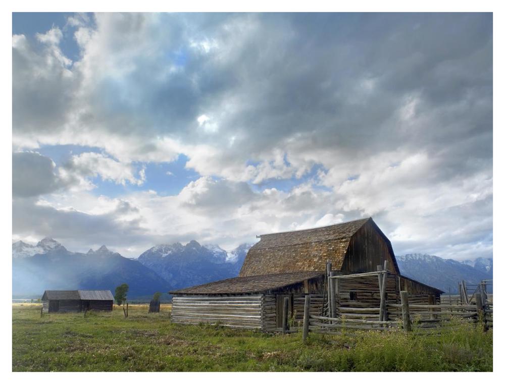 Mormon Row Barn, Grand Teton National Park, Wyoming-Paper Art-42,,X32,,