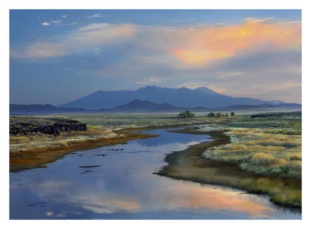 Rio Grande And Sangre De Cristo Mountains, Colorado-Paper Art-34,,X26,,