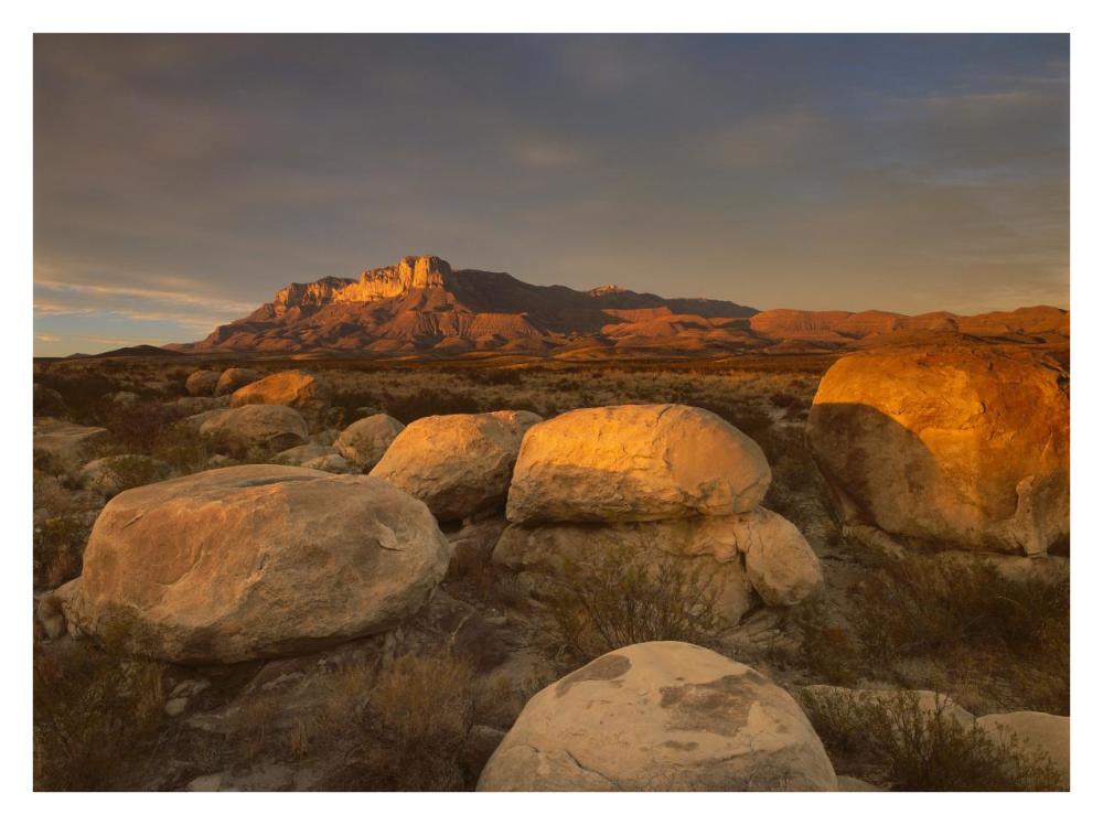 El Capitan, Guadalupe Mountains National Park, Texas-Paper Art-34,,X26,,