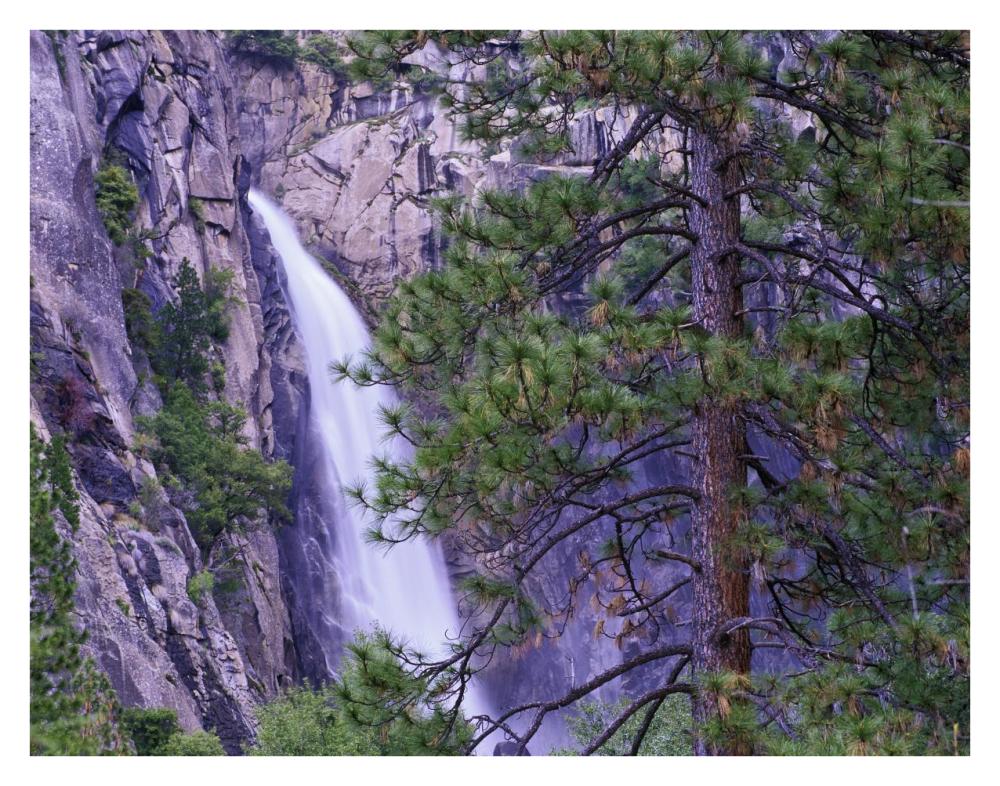 The Cascades From Yosemite National Park, California-Paper Art-34,,X26,,