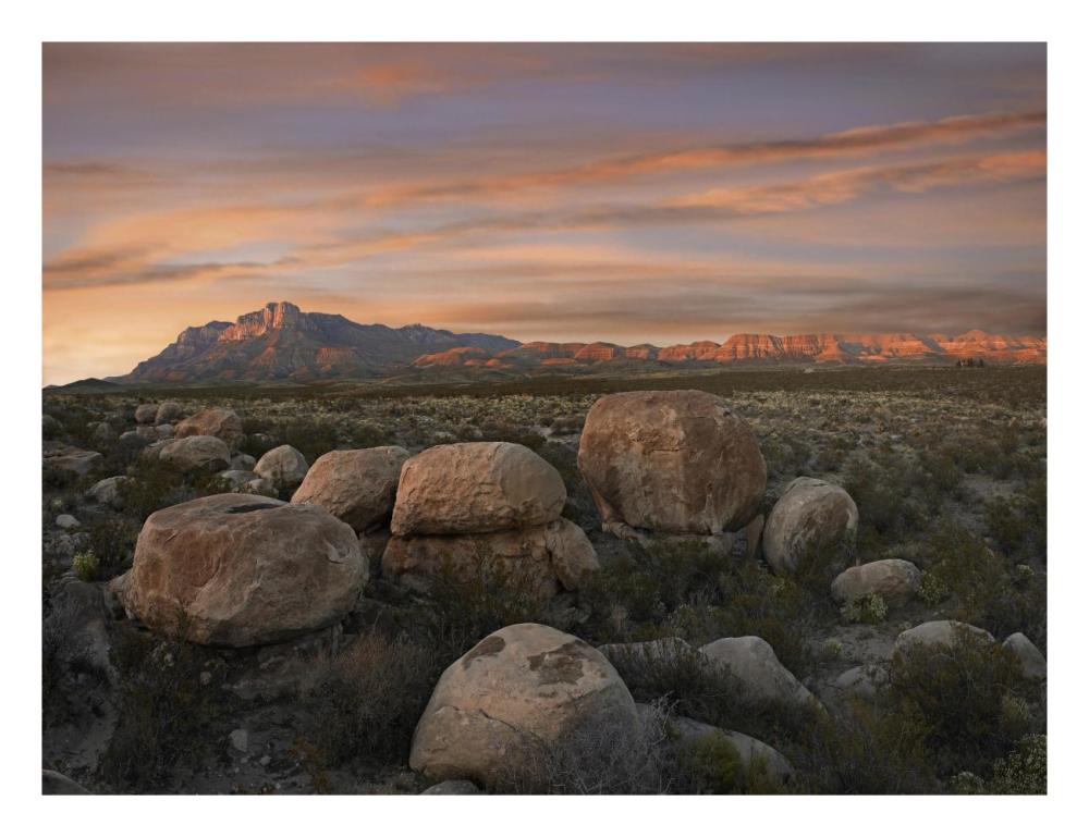 Boulders At Guadalupe Mountains National Park, Texas-Paper Art-26,,X20,,