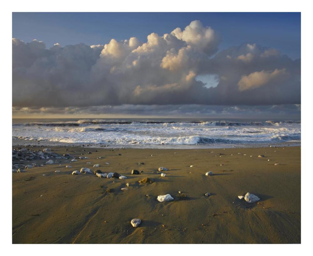 Beach And Waves, Corcovado National Park, Costa Rica-Paper Art-26,,X22,,
