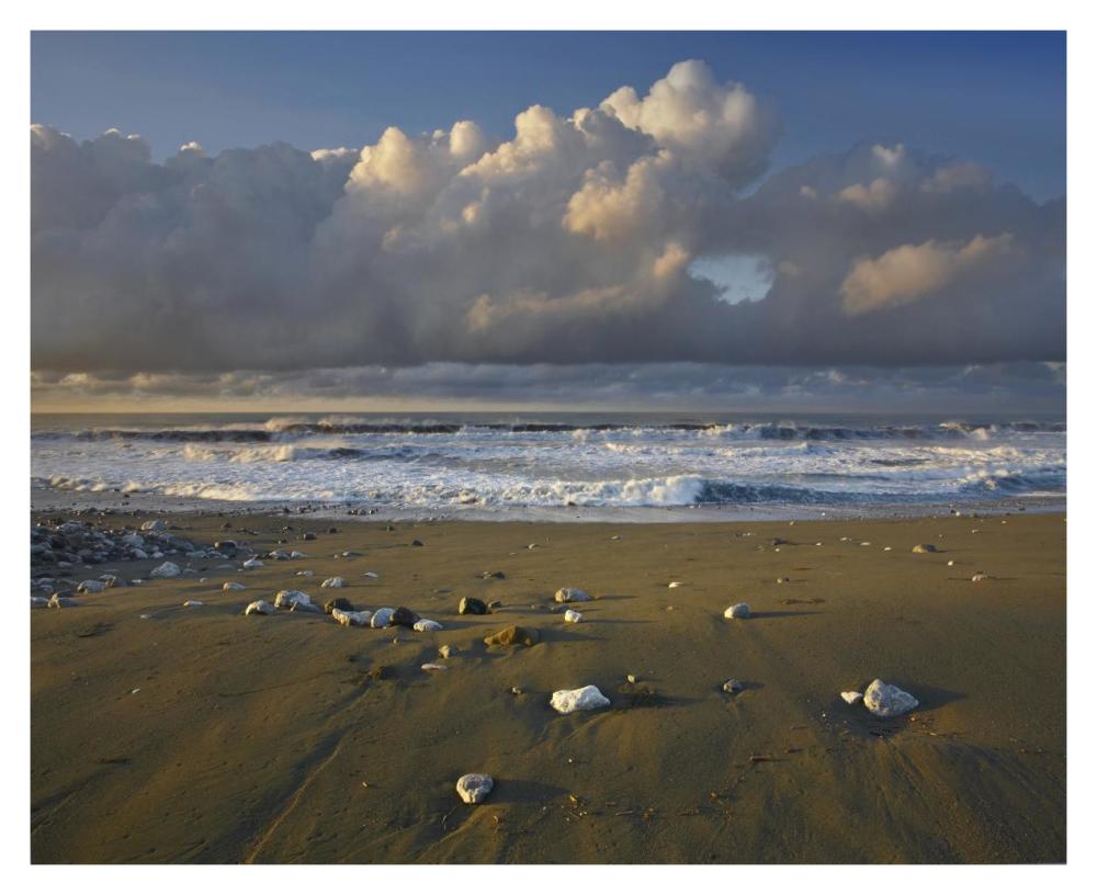 Beach And Waves, Corcovado National Park, Costa Rica-Paper Art-37,,X30,,