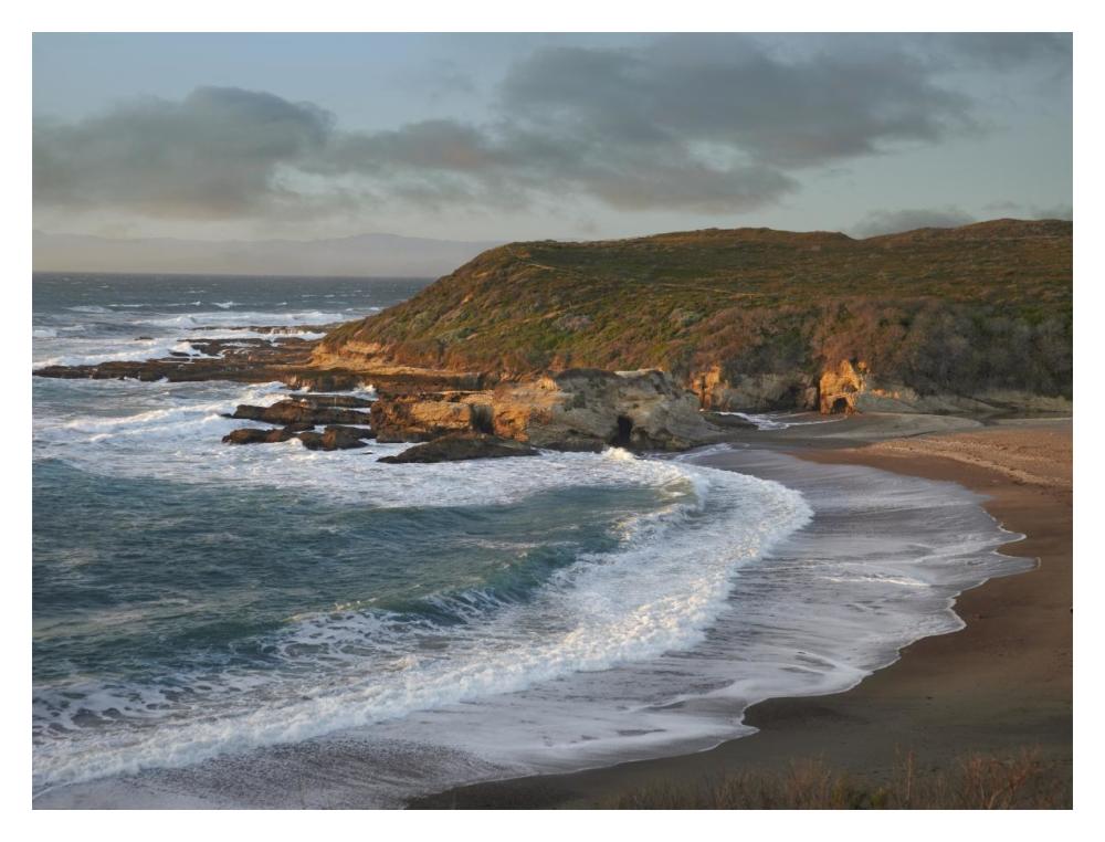 Spooners Cove, Montano De Oro State Park, California-Paper Art-18,,X14,,