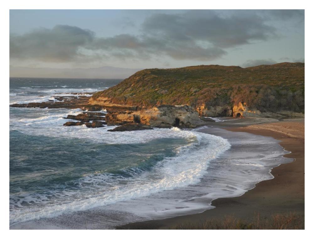 Spooners Cove, Montano De Oro State Park, California-Paper Art-34,,X26,,