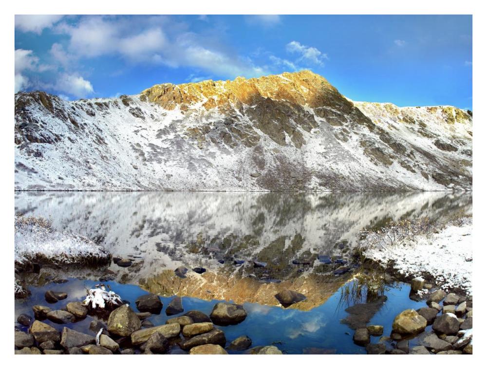 Geissler Mountain Reflected In Linkins Lake, Colorado-Paper Art-34,,X26,,