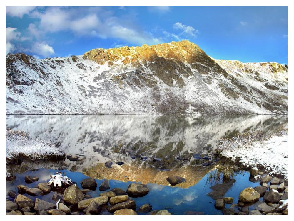 Geissler Mountain Reflected In Linkins Lake, Colorado-Paper Art-50,,X38,,
