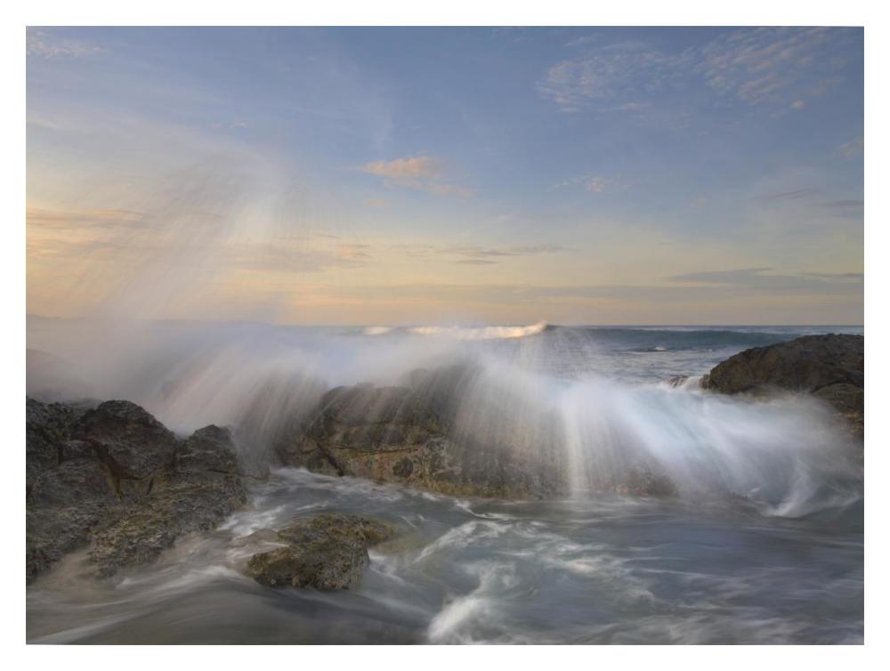 Wave Breaking, Playa Langosta, Guanacaste, Costa Rica-Paper Art-18,,X14,,