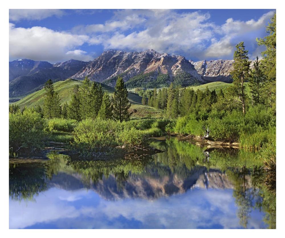 Easely Peak, Sawtooth National Recreation Area, Idaho-Paper Art-32,,X26.6,,