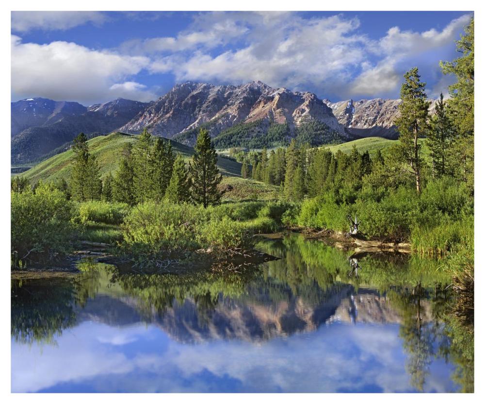 Easely Peak, Sawtooth National Recreation Area, Idaho-Paper Art-46,,X38.08,,