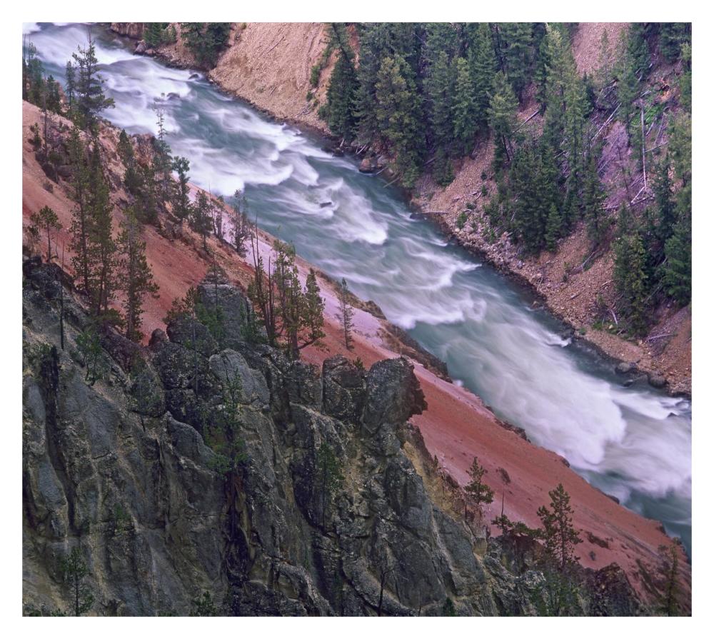Yellowstone River, Yellowstone National Park, Wyoming-Paper Art-32,,X28.7,,