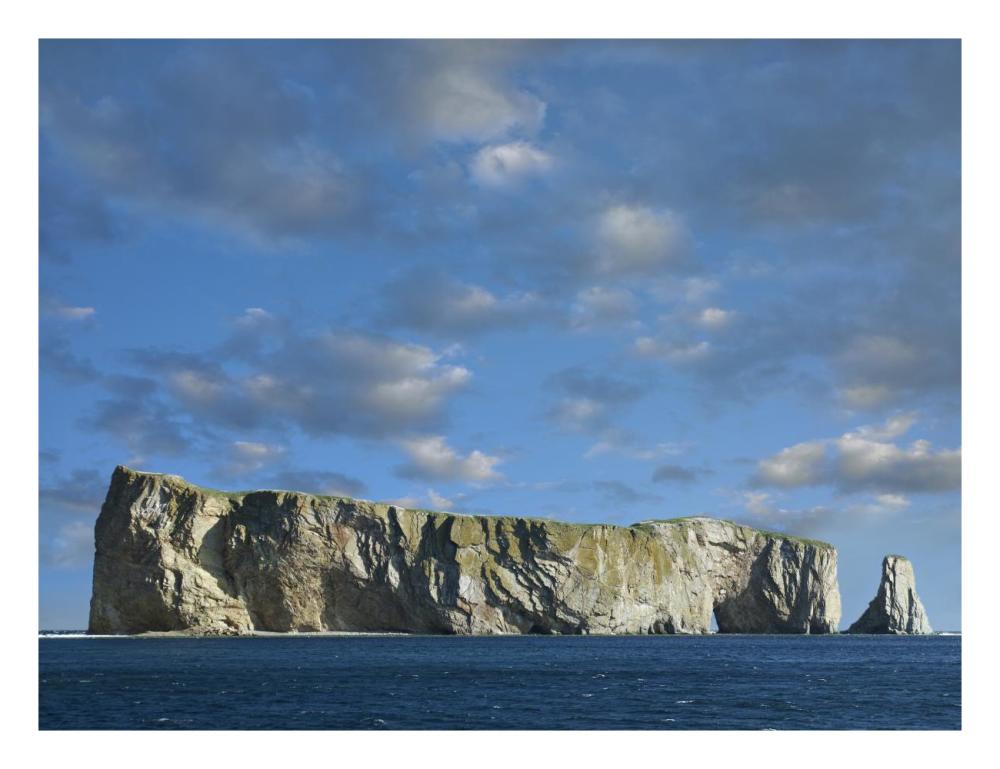 Perce Rock, Island Limestone Formation, Quebec, Canada-Paper Art-26,,X20,,