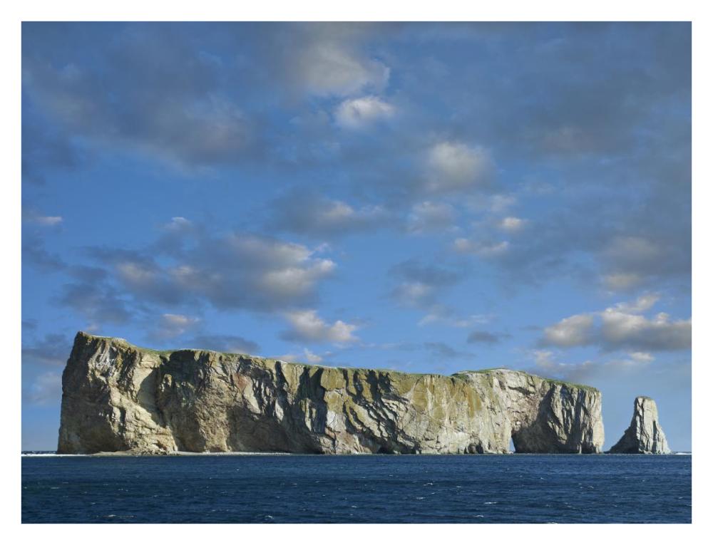 Perce Rock, Island Limestone Formation, Quebec, Canada-Paper Art-34,,X26,,