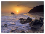 Sunset Over Leo Carillo State Beach, Malibu, California-Paper Art-18,,X14,,