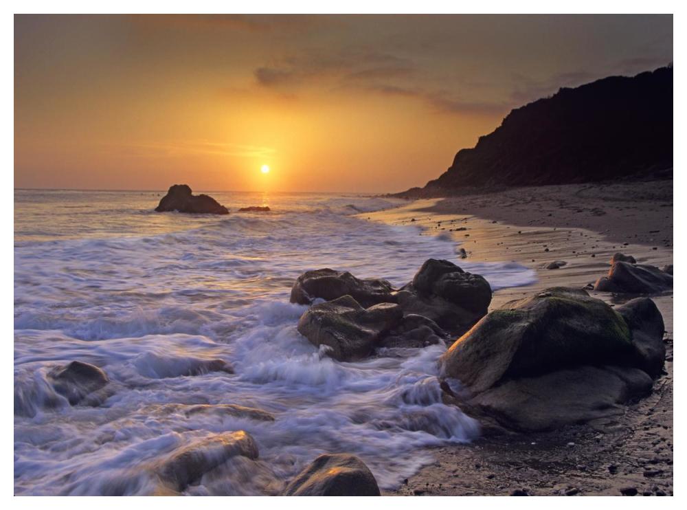 Sunset Over Leo Carillo State Beach, Malibu, California-Paper Art-50,,X38,,