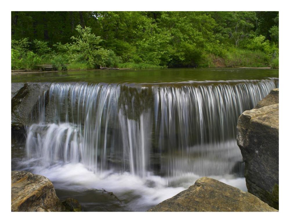 Sand Creek Cascades In Osage Hills State Park, Oklahoma-Paper Art-26,,X20,,