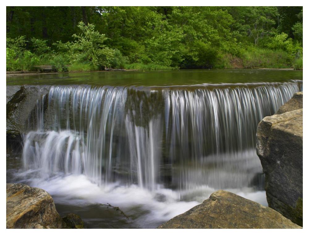 Sand Creek Cascades In Osage Hills State Park, Oklahoma-Paper Art-50,,X38,,