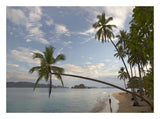 Tourist Walking Along Beach, Tortuga Island, Costa Rica-Paper Art-26,,X20,,