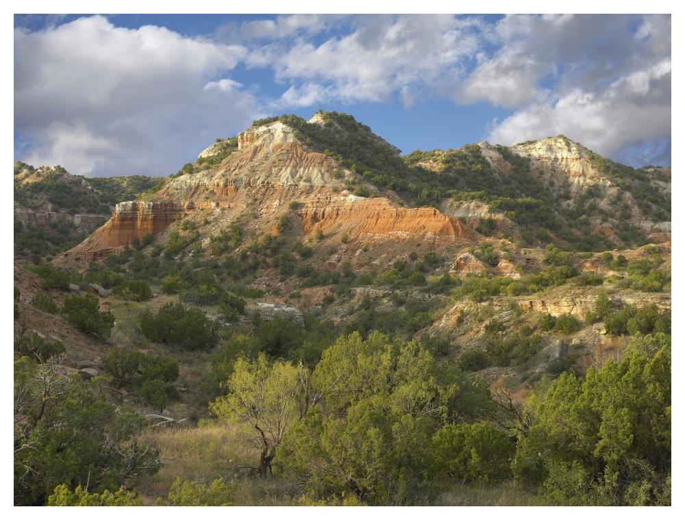 Sandstone Mountains, Palo Duro Canyon State Park, Texas-Paper Art-50,,X38,,