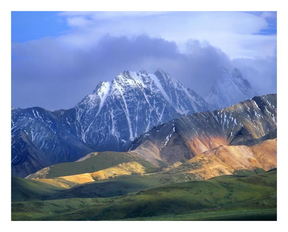 Alaska Range And Foothills, Denali National Park, Alaska-Paper Art-26,,X22,,