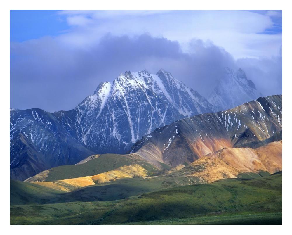 Alaska Range And Foothills, Denali National Park, Alaska-Paper Art-30,,X24,,