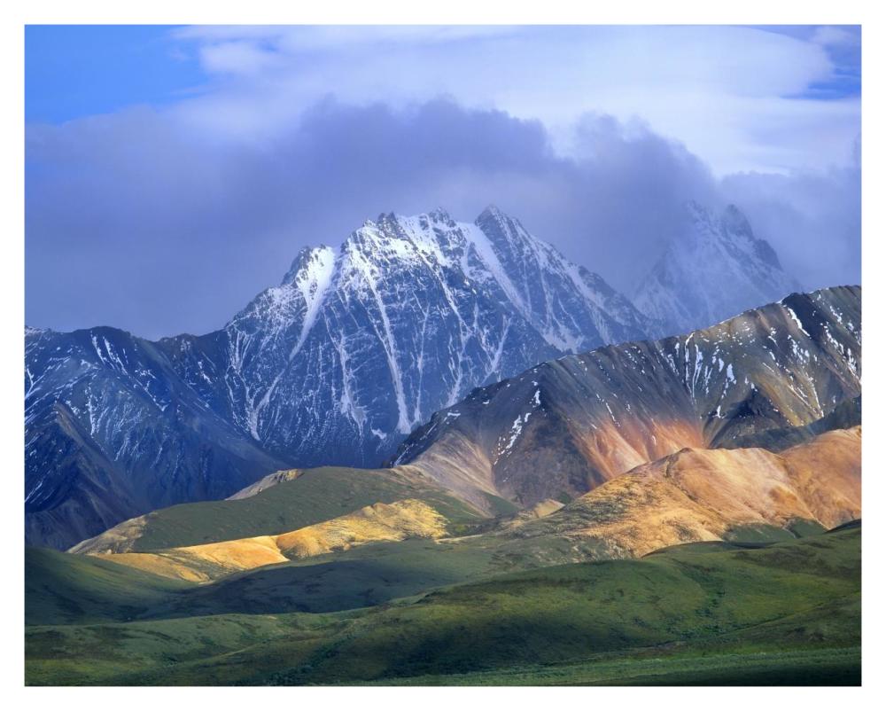 Alaska Range And Foothills, Denali National Park, Alaska-Paper Art-37,,X30,,