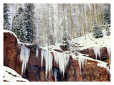 Frozen Waterfall In Winter, San Juan Mountains, Colorado-Paper Art-34,,X26,,