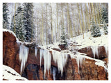 Frozen Waterfall In Winter, San Juan Mountains, Colorado-Paper Art-42,,X32,,