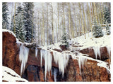 Frozen Waterfall In Winter, San Juan Mountains, Colorado-Paper Art-50,,X38,,