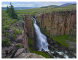 North Clear Creek Waterfall Cascading Down Cliff, Colorado-Paper Art-50,,X38,,