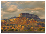 Sandstone Butte Showing Sedimentary Rock Layers, New Mexico-Paper Art-50,,X38,,