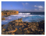 Pacific Ocean Waves And Cliffs At Keoneloa Bay, Kauai, Hawaii-Paper Art-34,,X26,,