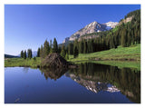 Gothic Mountain And Beaver Lodge, Near Crested Butte, Colorado-Paper Art-18,,X14,,