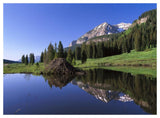 Gothic Mountain And Beaver Lodge, Near Crested Butte, Colorado-Paper Art-50,,X38,,