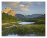 Mount Wilbur At Fishercap Lake, Glacier National Park, Montana-Paper Art-30,,X24,,
