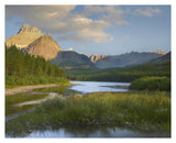 Mount Wilbur At Fishercap Lake, Glacier National Park, Montana-Paper Art-37,,X30,,