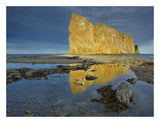 Coastline And Perce Rock, A Limestone Formation, Quebec, Canada-Paper Art-26,,X20,,