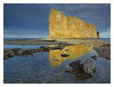 Coastline And Perce Rock, A Limestone Formation, Quebec, Canada-Paper Art-34,,X26,,
