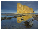 Coastline And Perce Rock, A Limestone Formation, Quebec, Canada-Paper Art-50,,X38,,