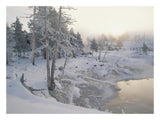 Upper Geyser Basin In Winter, Yellowstone National Park, Wyoming-Paper Art-26,,X20,,