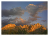 Sunlight Illuminating Chisos Mountains, Chihuahuan Desert, Texas-Paper Art-18,,X14,,