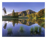 Bunsen Peak Reflected In Lake, Yellowstone National Park, Wyoming-Paper Art-22,,X18,,