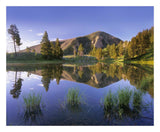 Bunsen Peak Reflected In Lake, Yellowstone National Park, Wyoming-Paper Art-26,,X22,,