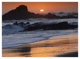 Crashing Surf On Rocks At Sunset, Point Piedras Blancas, California-Paper Art-42,,X32,,