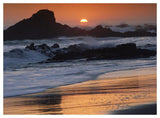 Crashing Surf On Rocks At Sunset, Point Piedras Blancas, California-Paper Art-50,,X38,,