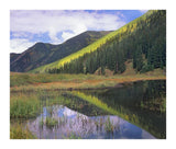 Pond And Mountains, Maroon Bells-Snowmass Wilderness Area, Colorado-Paper Art-18,,X15.28,,