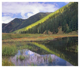 Pond And Mountains, Maroon Bells-Snowmass Wilderness Area, Colorado-Paper Art-42,,X35.2,,