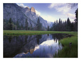 Sentinel Rock, Reflected In Water, Yosemite National Park, California-Paper Art-26,,X20,,